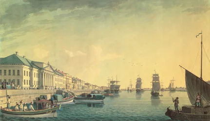 Nabrzeże angielskie przy Senacie, 1801 (toaleta i atrament)